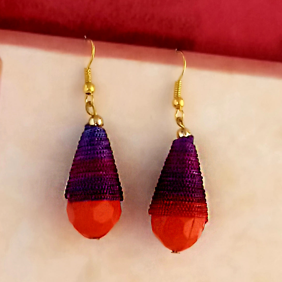 The99Jewel Stylish Multi Color Thread Earrings For Women And Girls