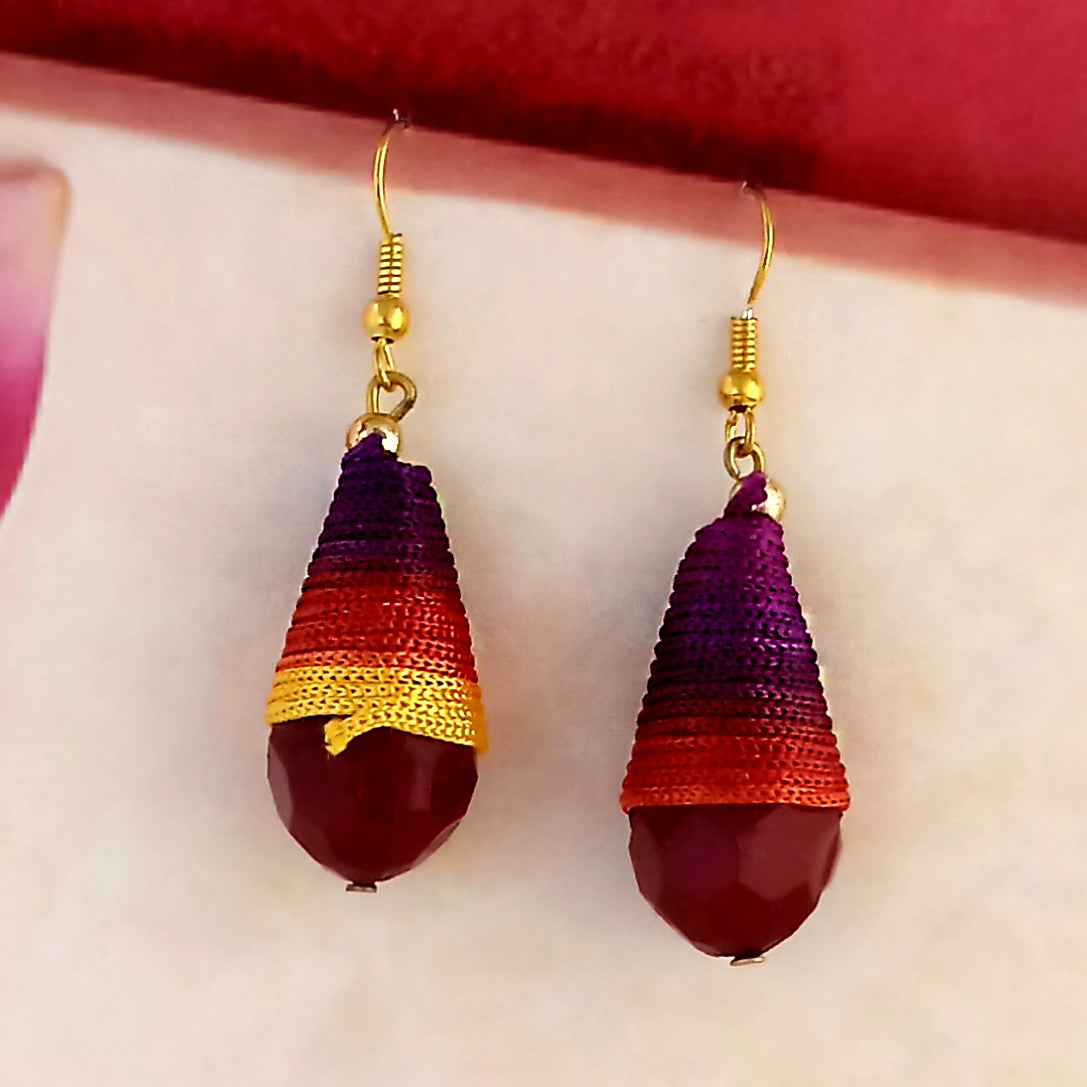 The99Jewel Stylish Multi Color Thread Earrings For Women And Girls