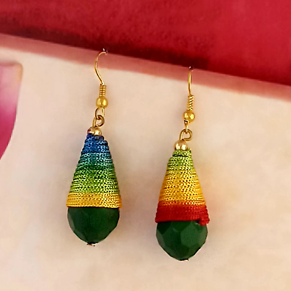 The99Jewel Stylish Multi Color Thread Earrings For Women And Girls