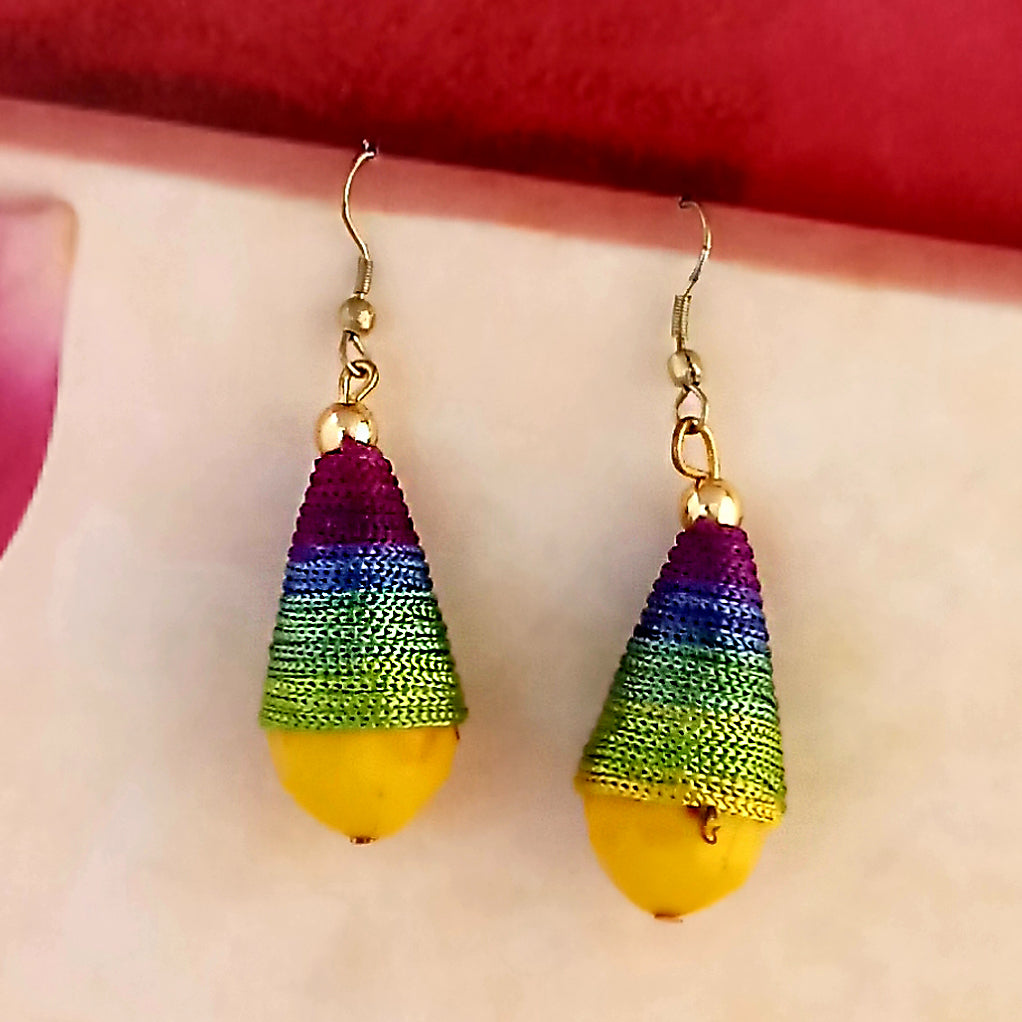 The99Jewel Stylish Multi Color Thread Earrings For Women And Girls