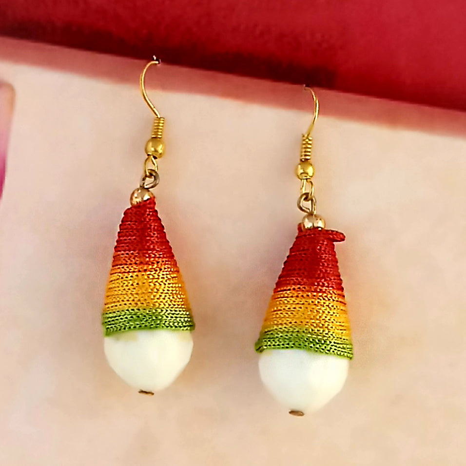 The99Jewel Stylish Multi Color Thread Earrings For Women And Girls