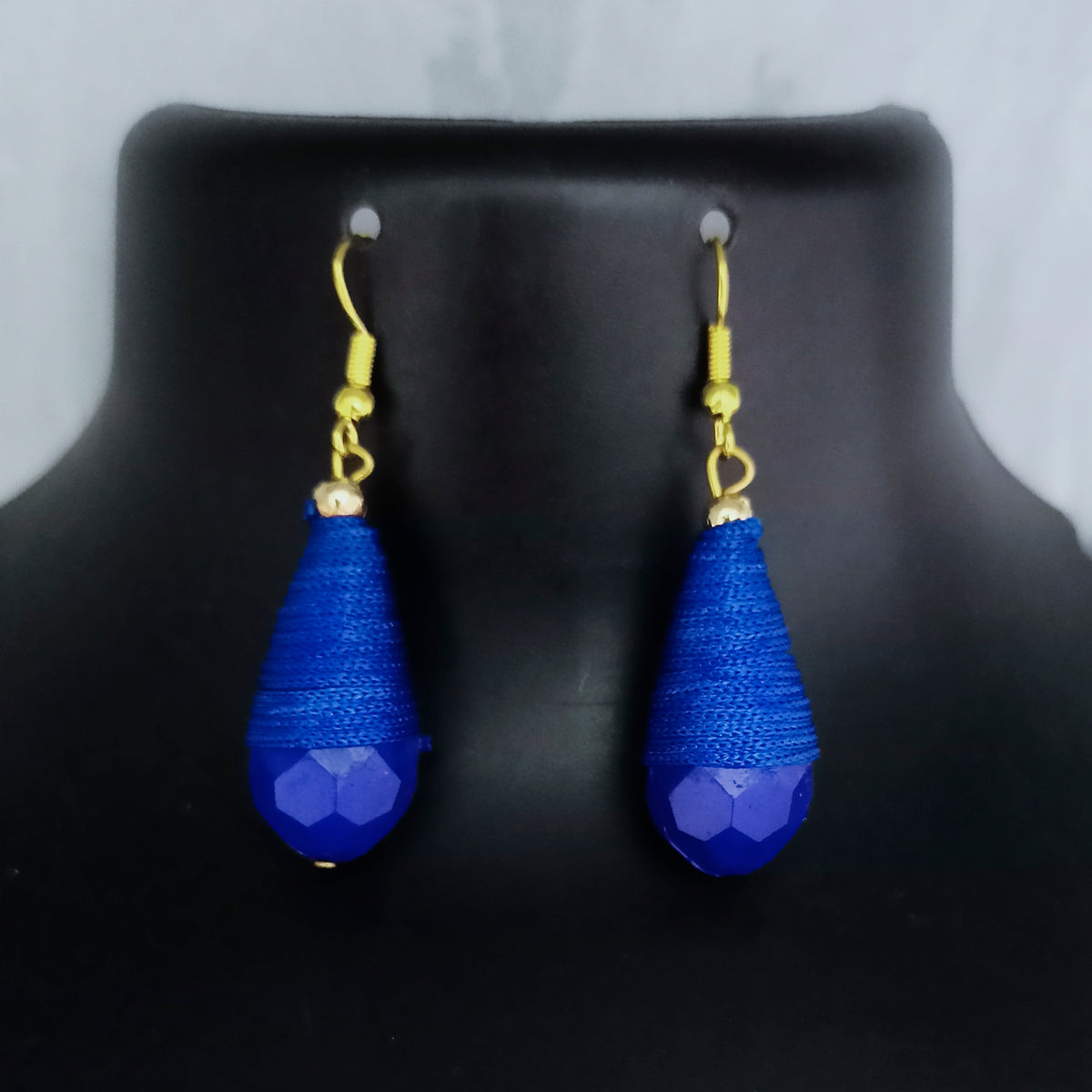 The99Jewel Stylish Blue Thread Earrings For Women And Girls
