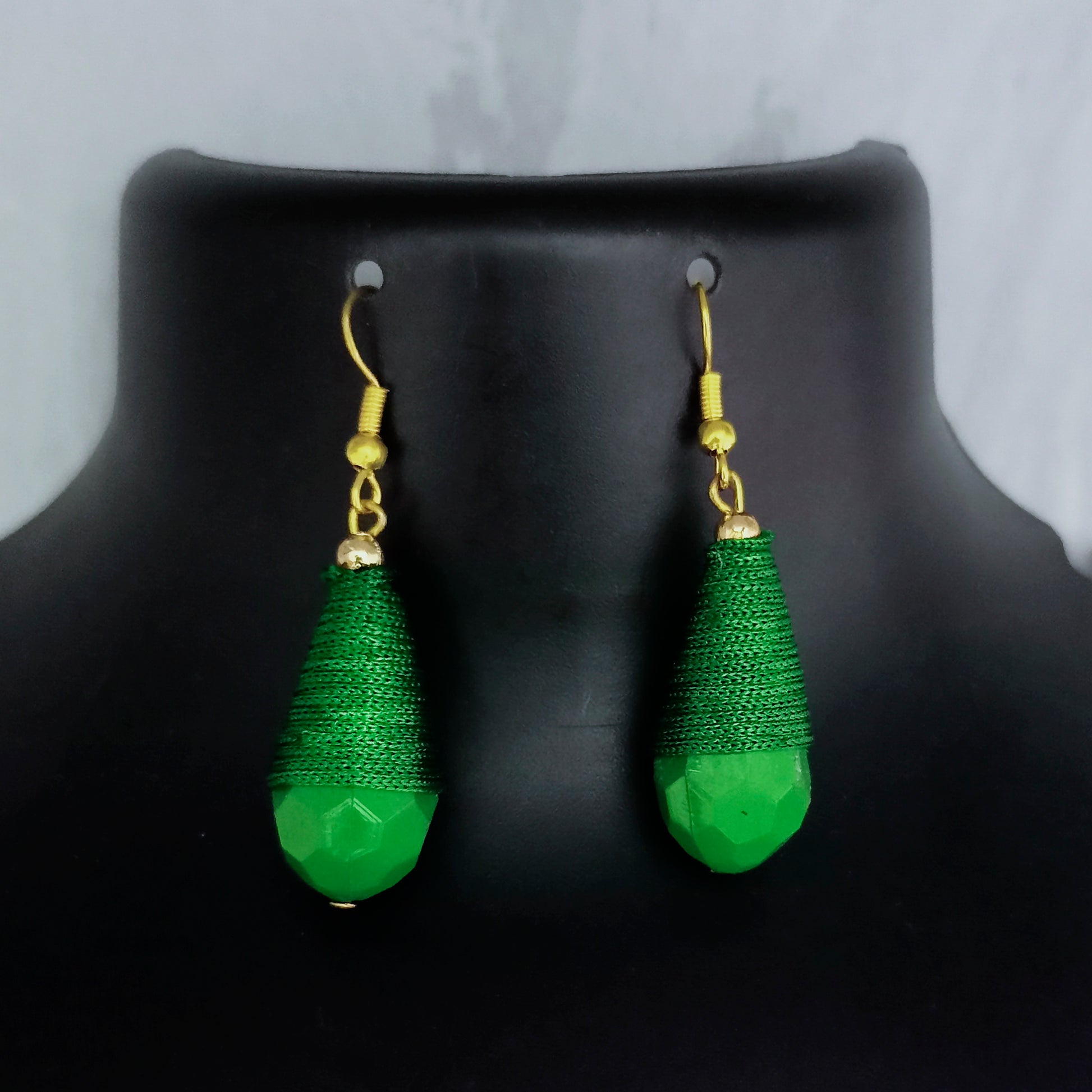 The99Jewel Stylish Green Thread Earrings For Women And Girls