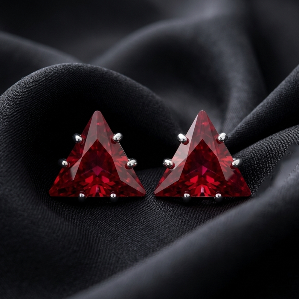 The99Jewel Sparkling Silver Plated AD Stud Earrings