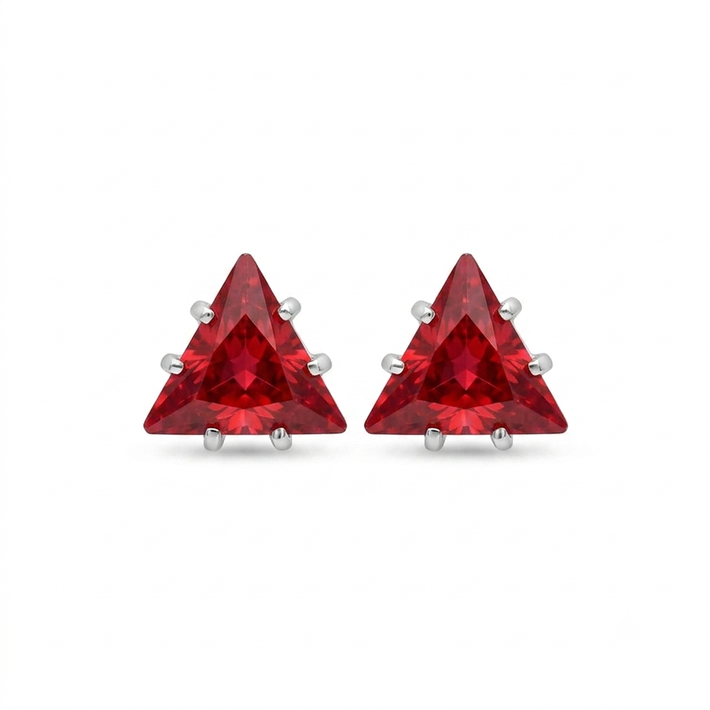 The99Jewel Sparkling Silver Plated AD Stud Earrings