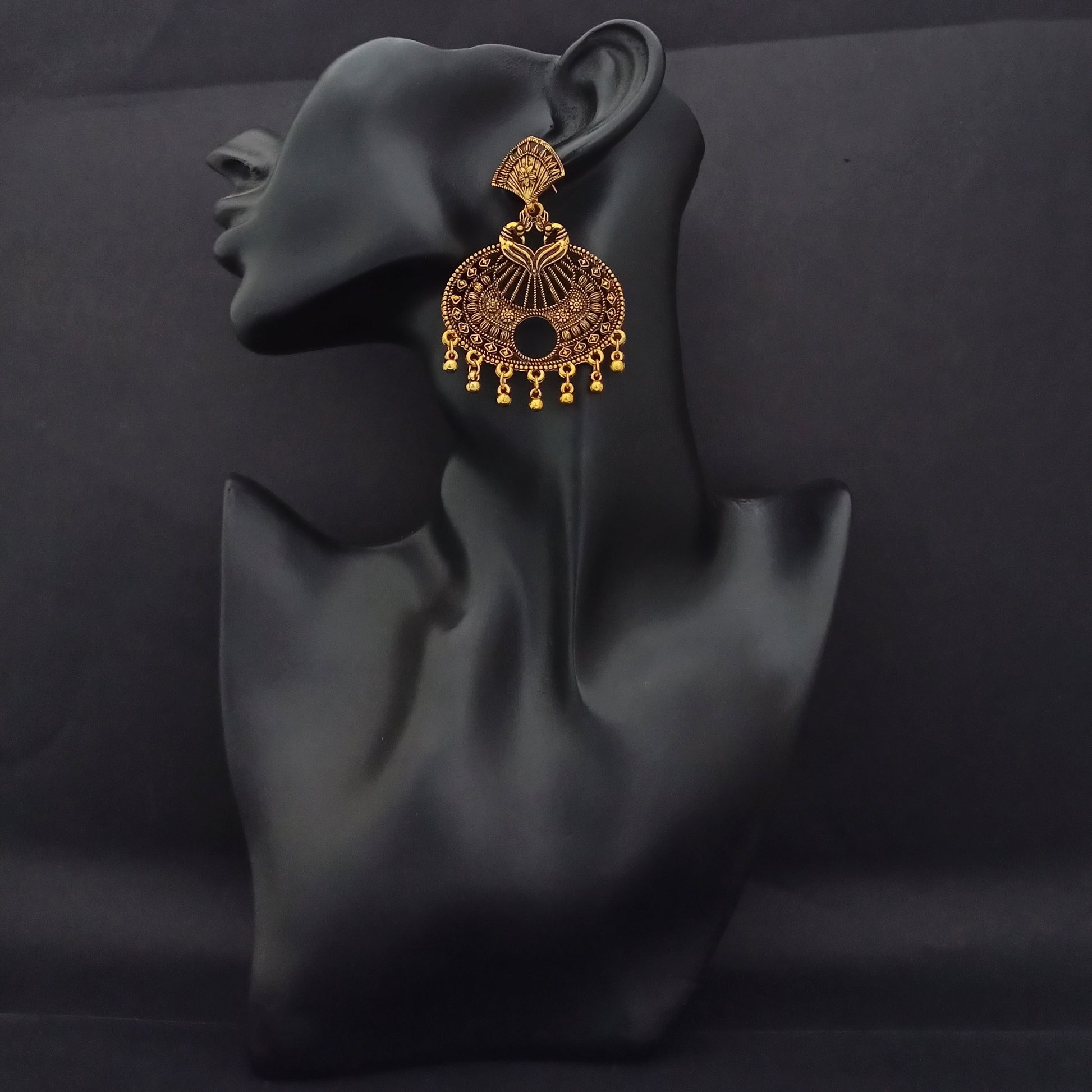 The99Jewel Gold Plated Dangler Earrings