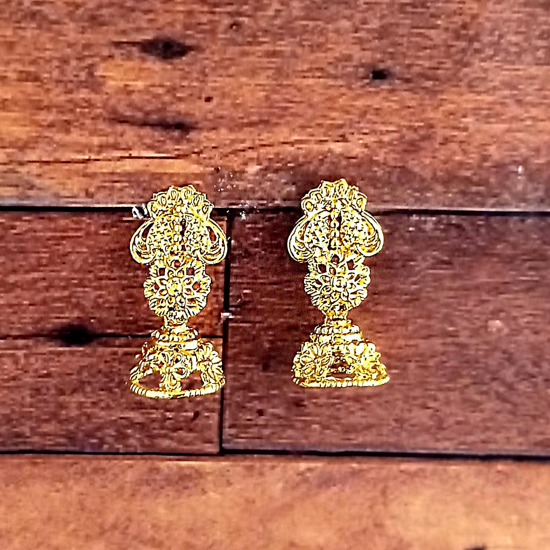 The99Jewel Gold Plated FloralSmall Jhumki Earrings