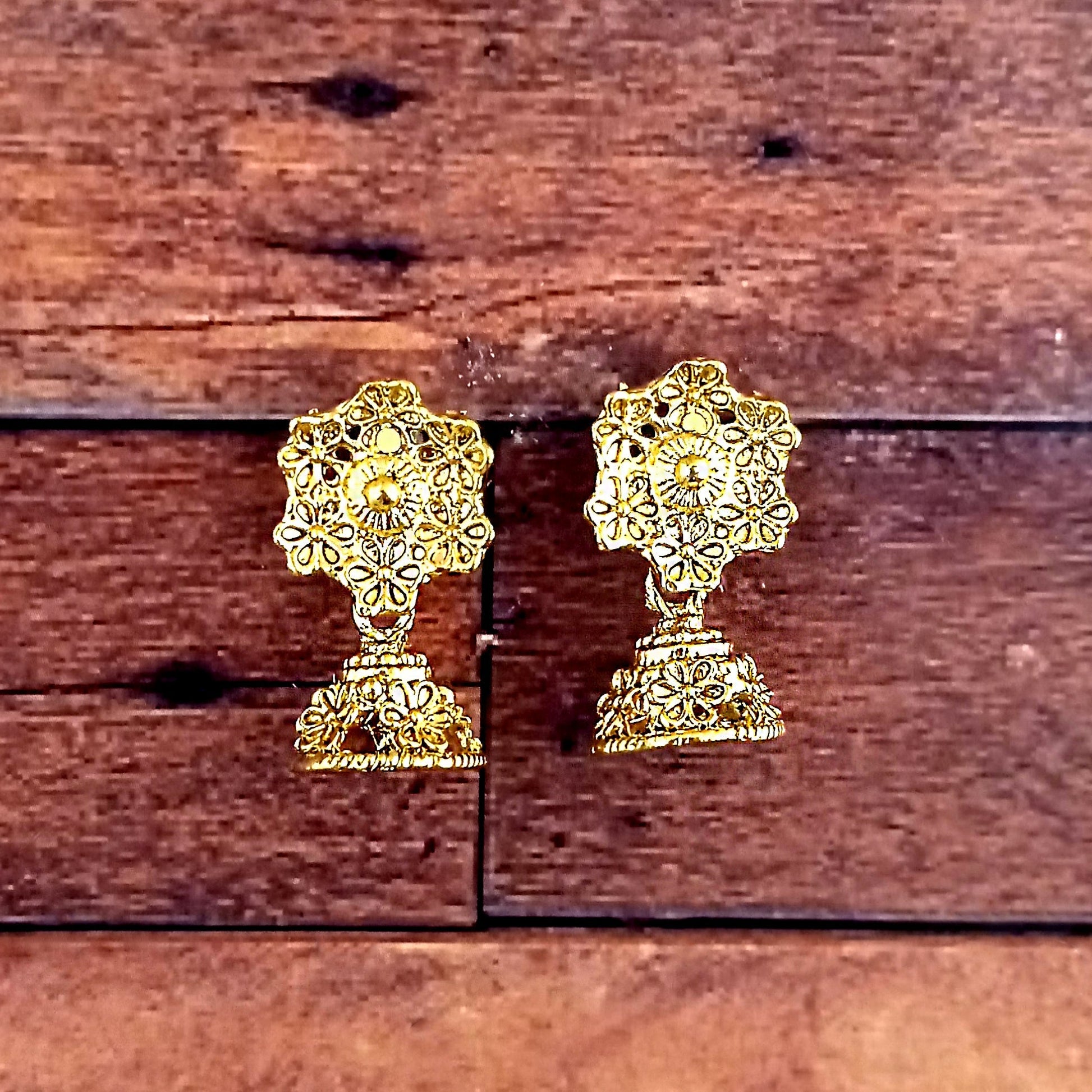 The99Jewel Gold Plated Small Jhumki Earrings