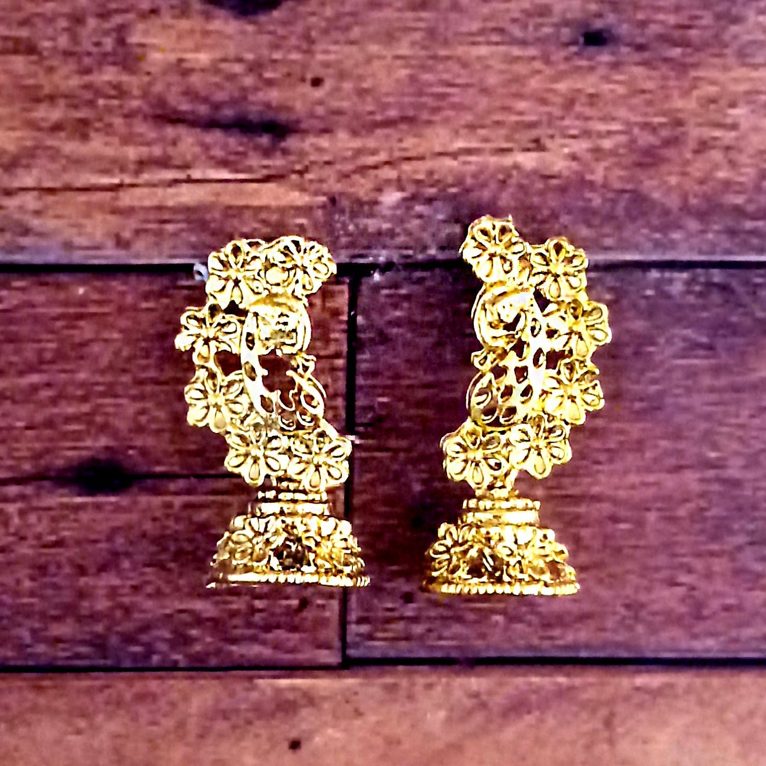 The99Jewel Gold Plated Small Jhumki Earrings