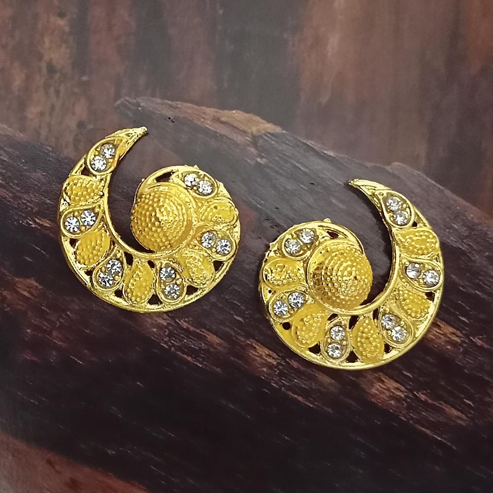 The99Jewel gold plated red meenakari and austrian stone stud earrings 1319234a