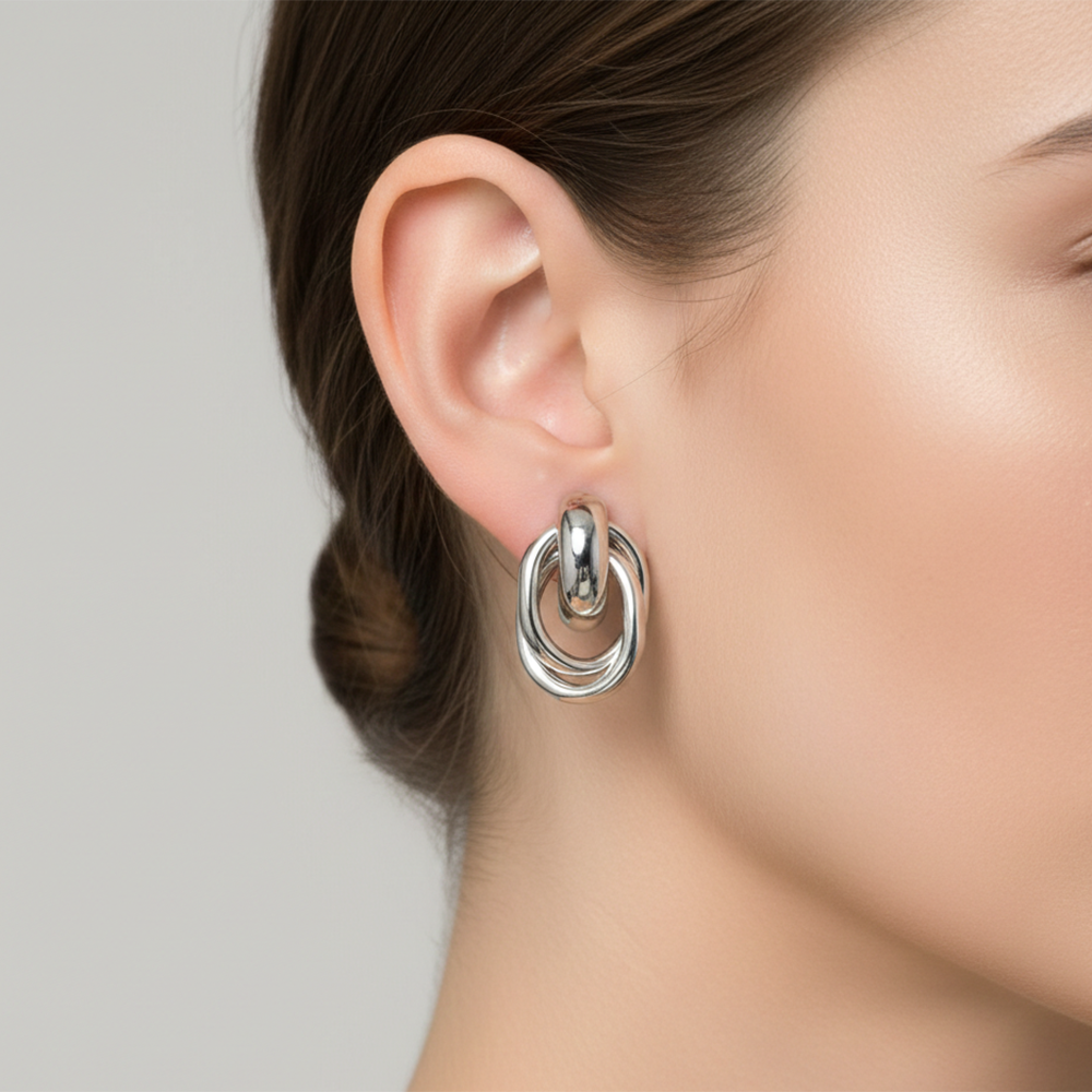 The99Jewel Demi Fine Anti Tarnish Stylish Studs Earrings