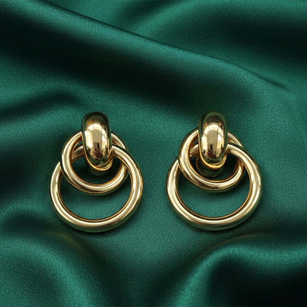 The99Jewel Premium Gold Plated Anti-Tarnish Stud Earrings