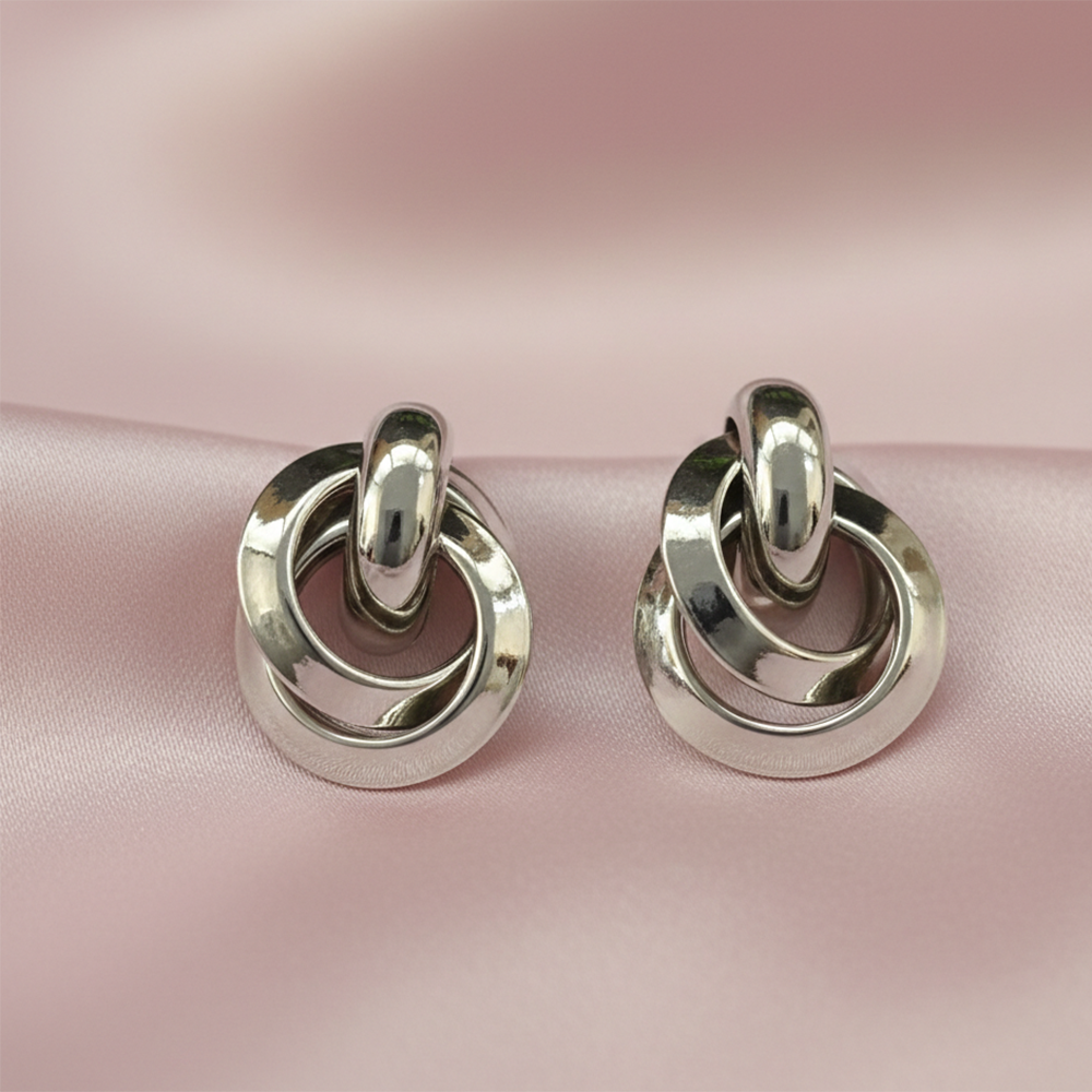 The99Jewel Stylish Silver Plated Anti-Tarnish Studs for Daily Wear