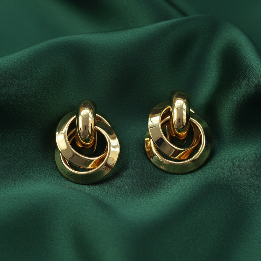 The99Jewel Elegant Gold Plated Anti-Tarnish Studs for Daily Wear