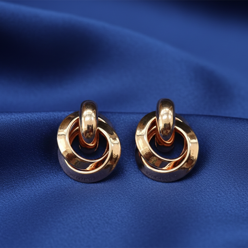 The99Jewel Elegant Rose Gold Plated Anti-Tarnish Studs