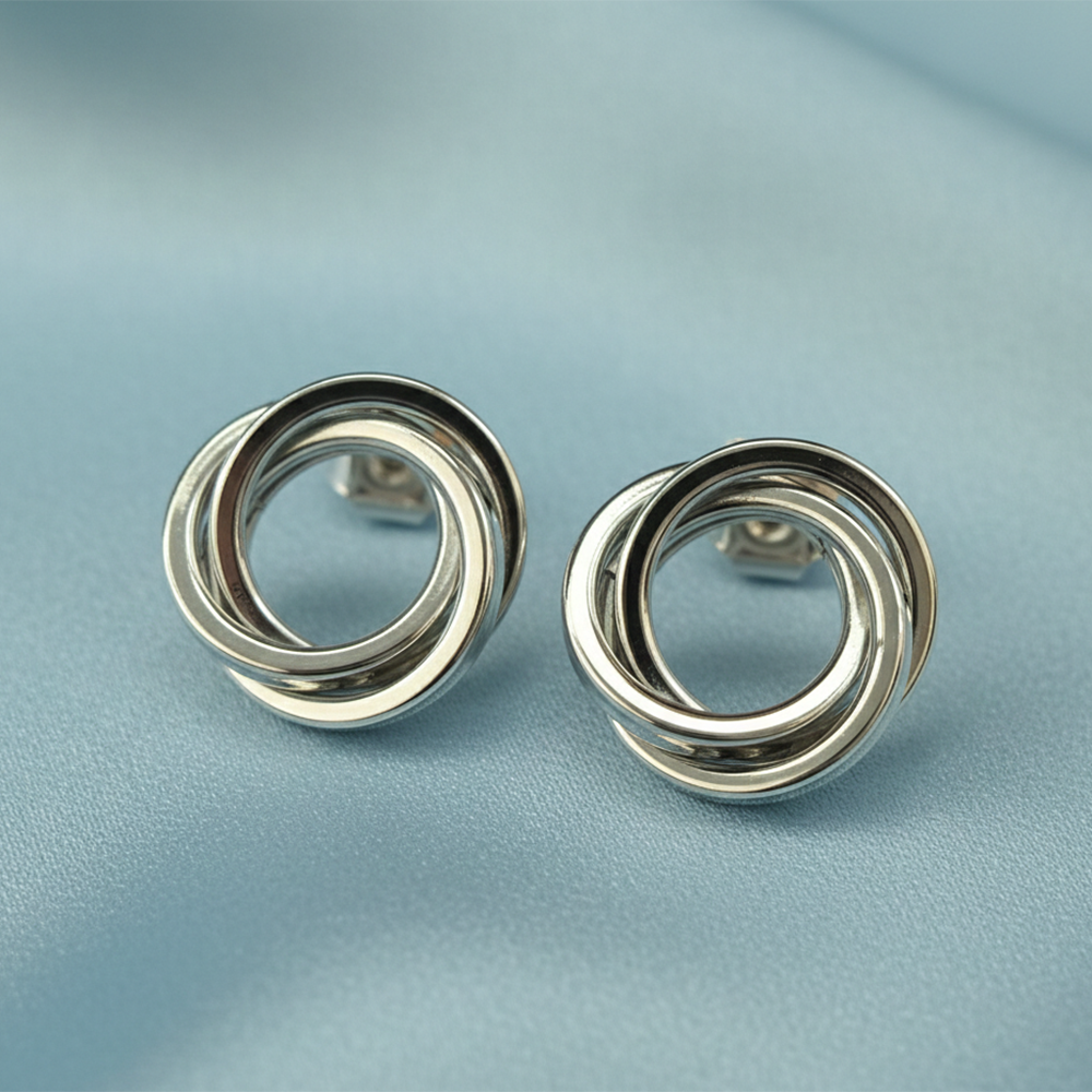 The99Jewel Lightweight Silver Plated Anti-Tarnish Studs