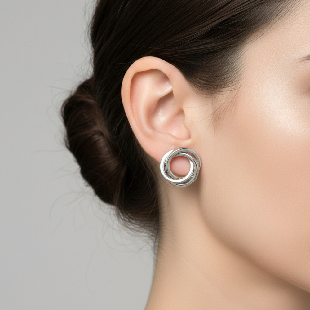 The99Jewel Lightweight Silver Plated Anti-Tarnish Studs