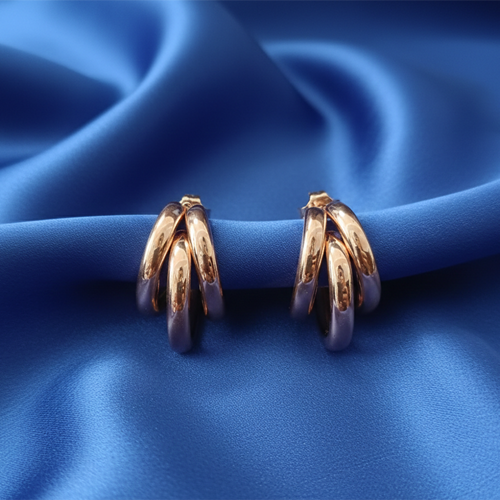 The99Jewel Lightweight Rose Gold Plated Anti-Tarnish Studs