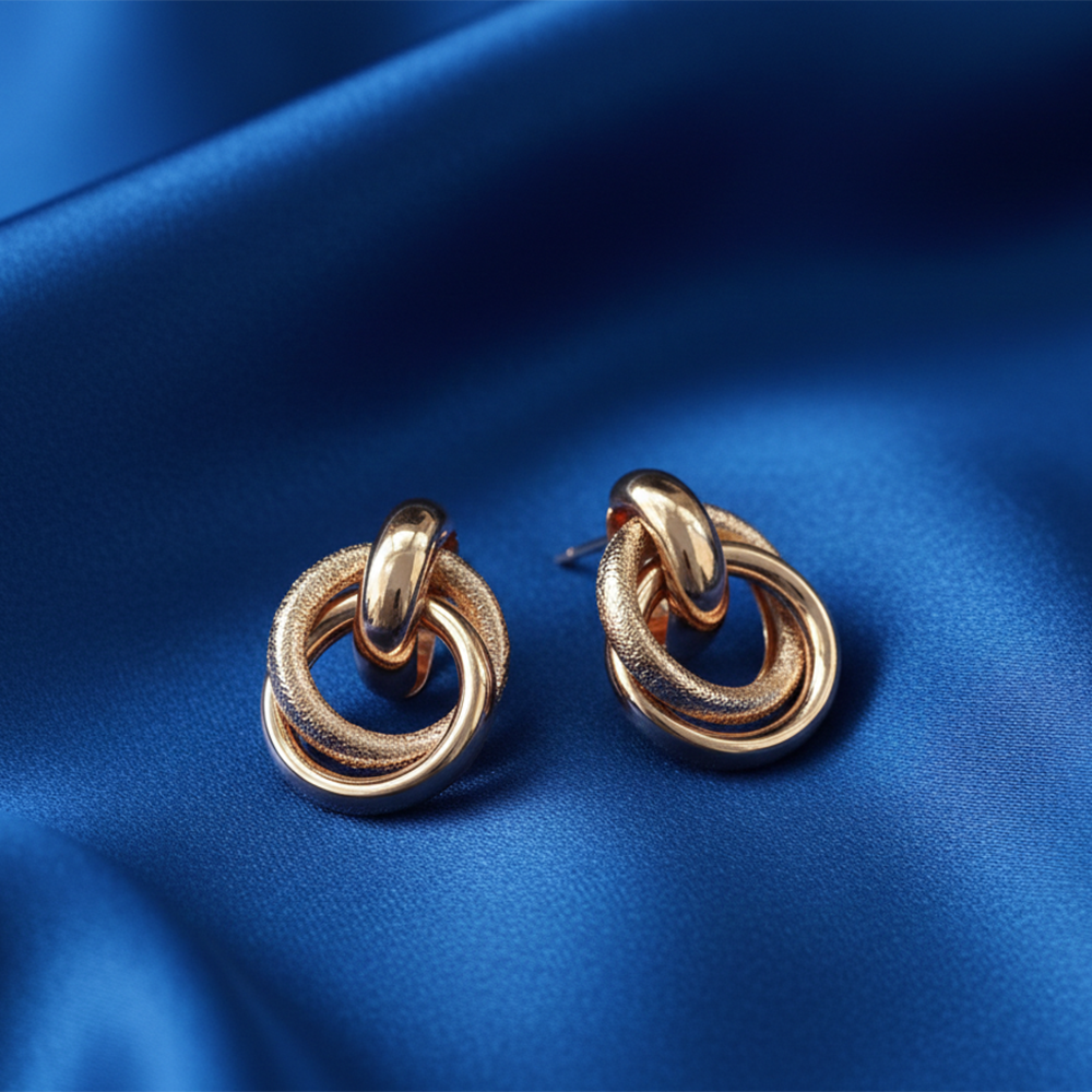 The99Jewel Everyday Rose Gold Plated Anti-Tarnish Stud Earrings