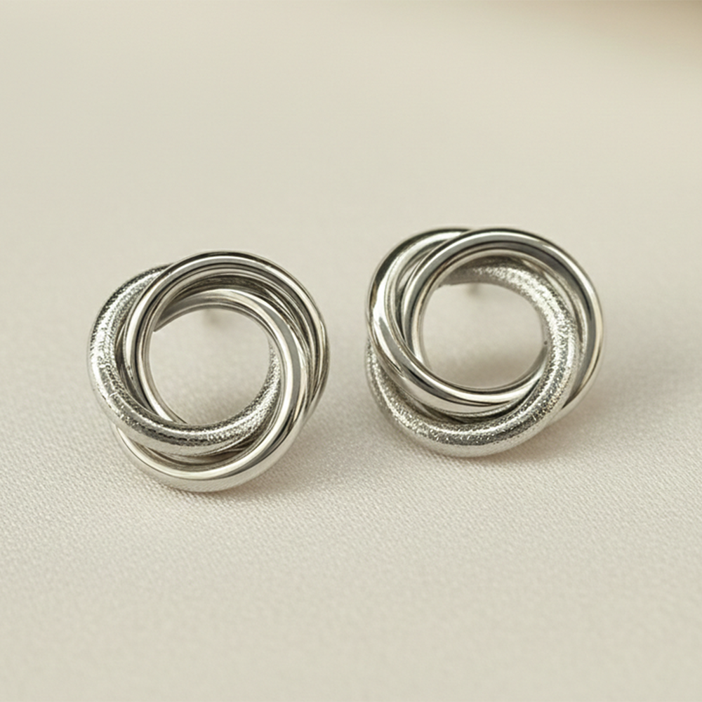 The99Jewel Chic Gold Plated Anti-Tarnish Stud Earrings