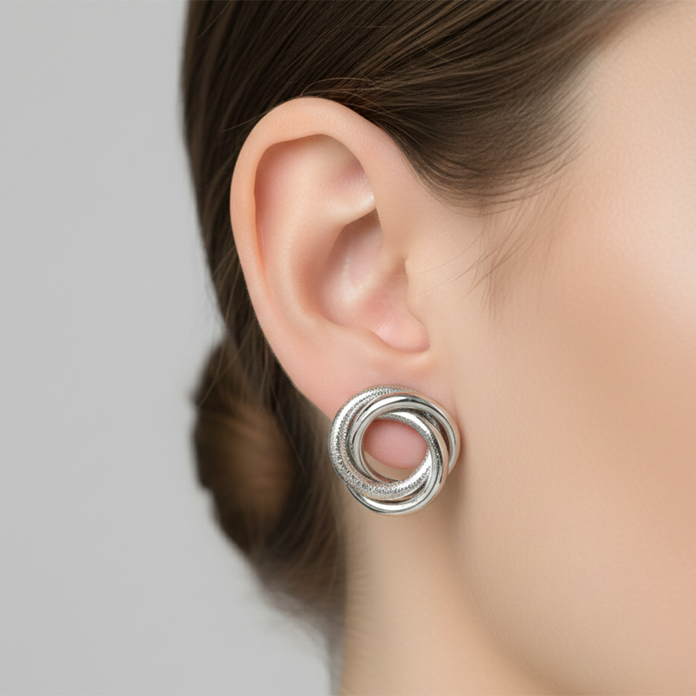 The99Jewel Chic Gold Plated Anti-Tarnish Stud Earrings