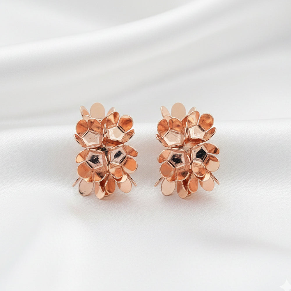 The99Jewel Rose Gold Plated Stud Earring