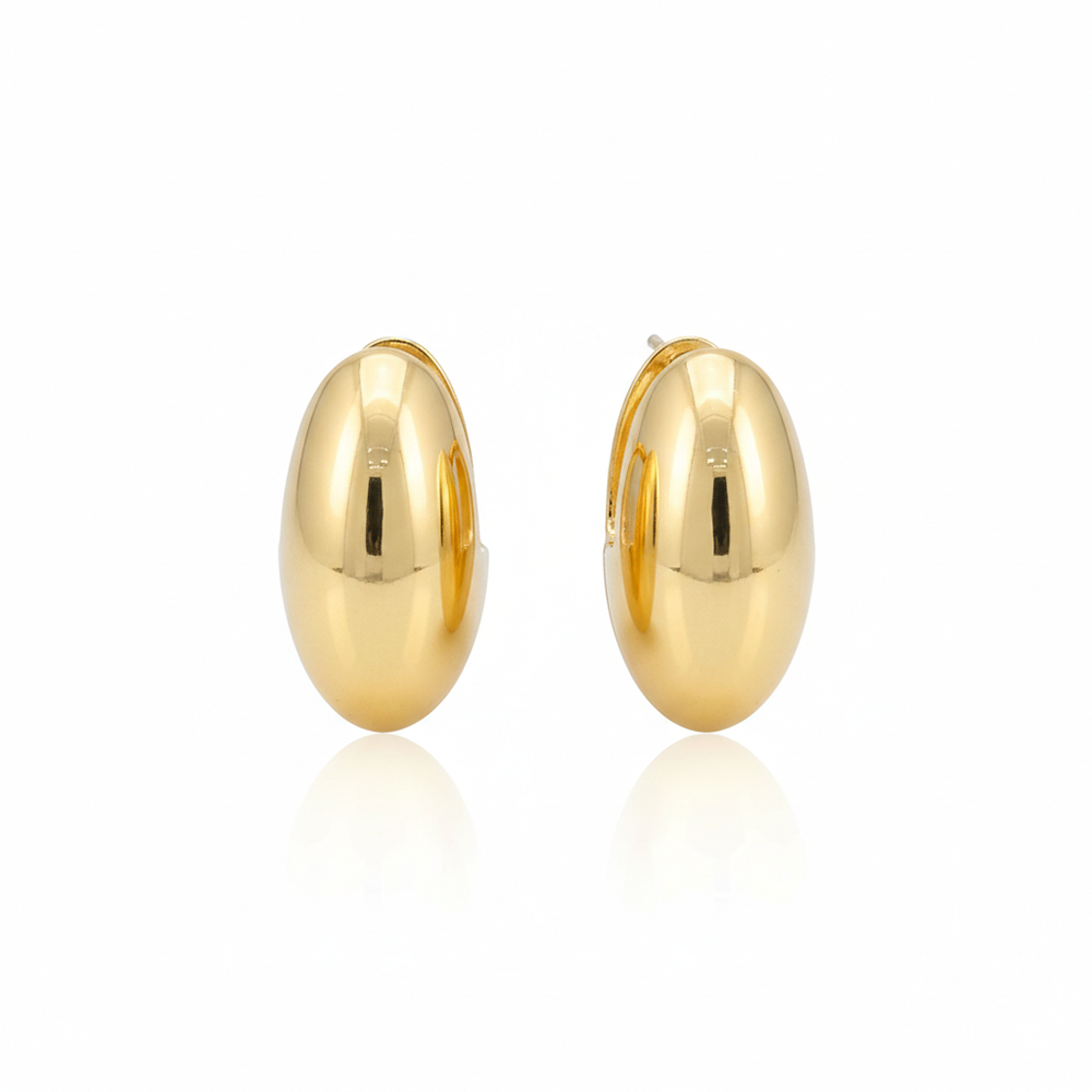 The99Jewel Oval Shape Anti Tarnish Earrings