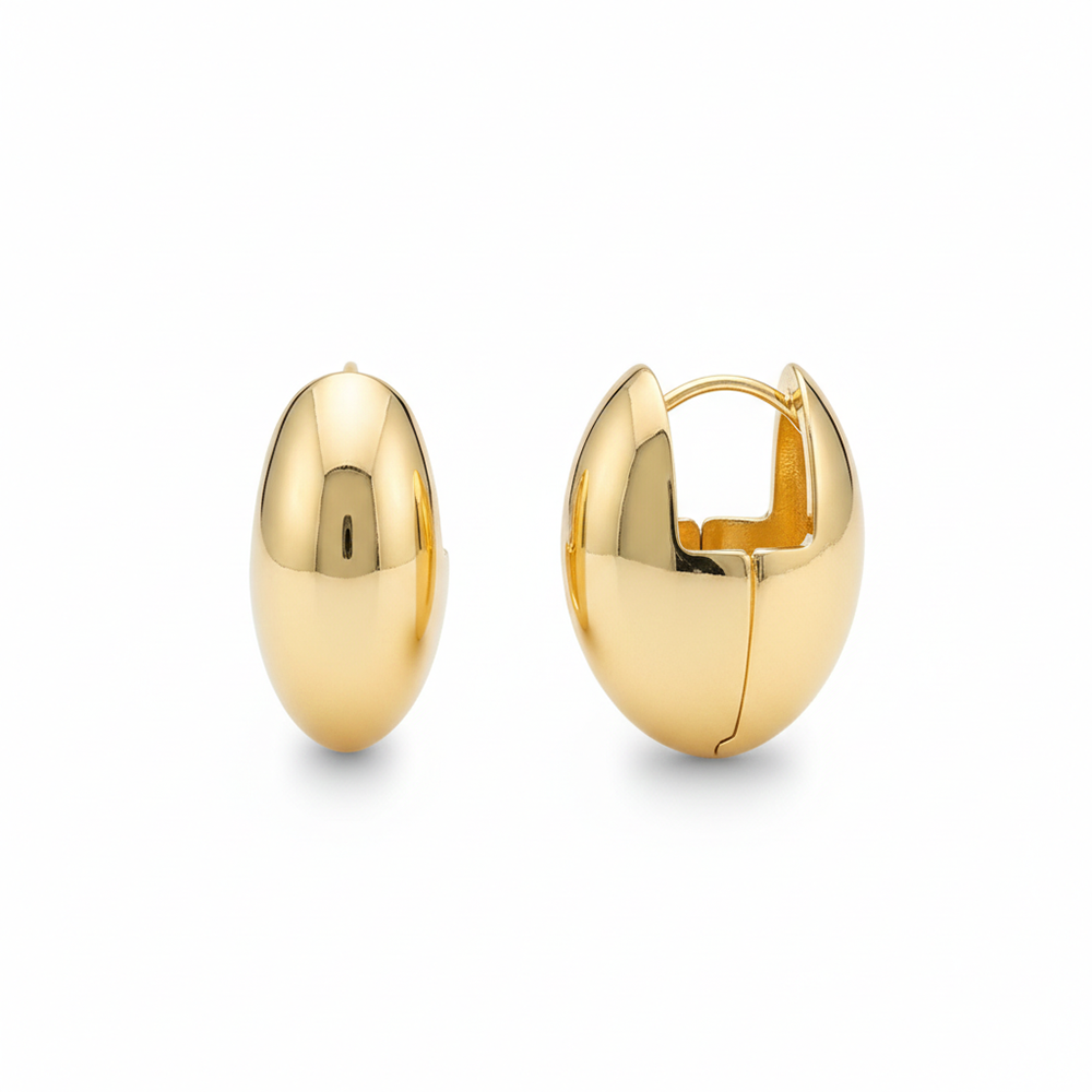 The99Jewel Oval Shape Anti Tarnish Earrings