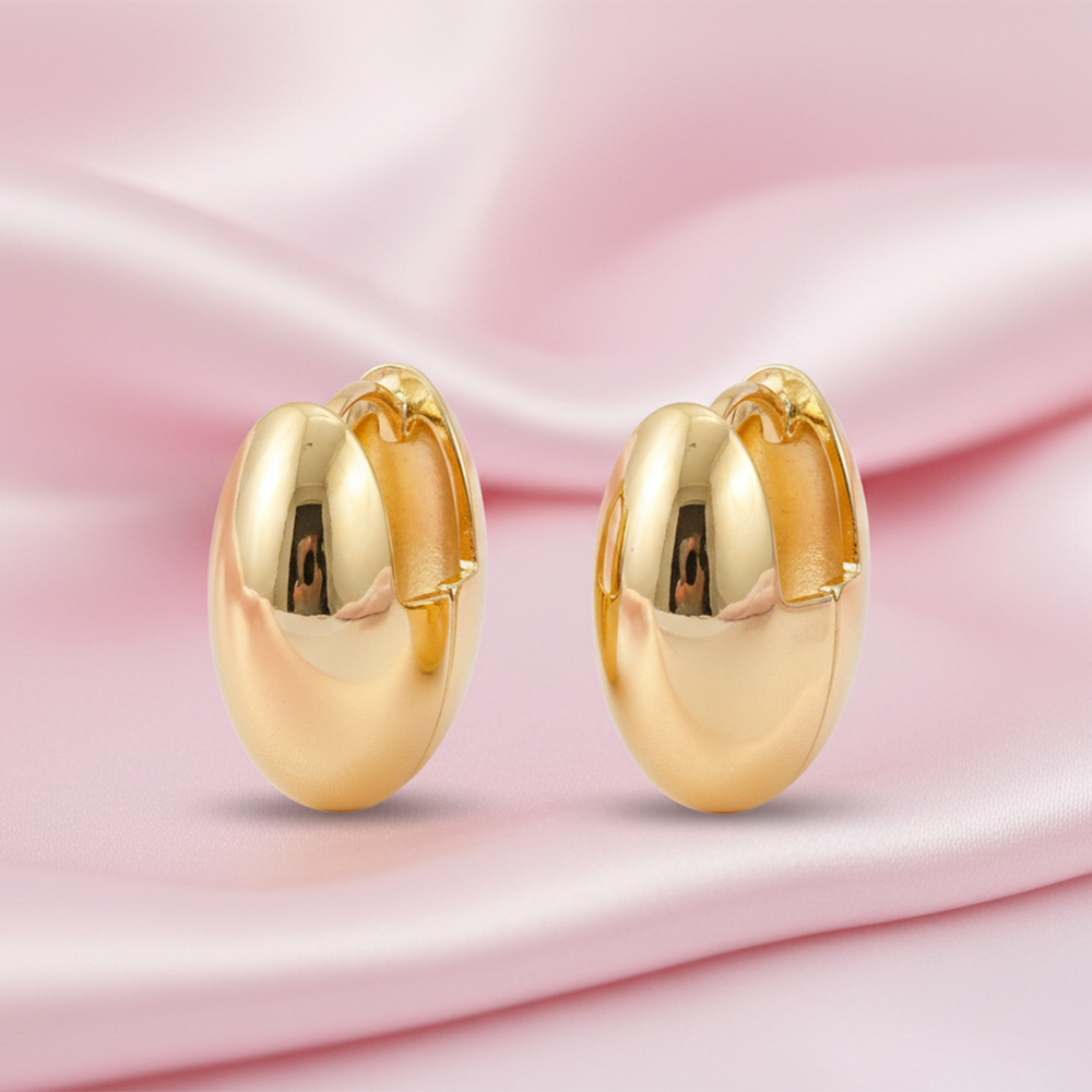 The99Jewel Oval Shape Anti Tarnish Earrings