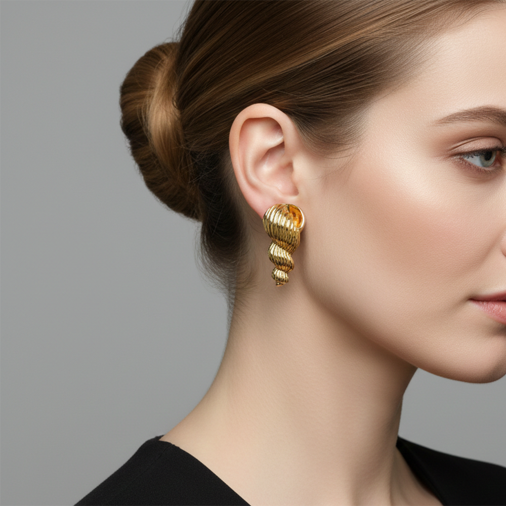The99Jewel Shell Style Anti Tarnish Earrings