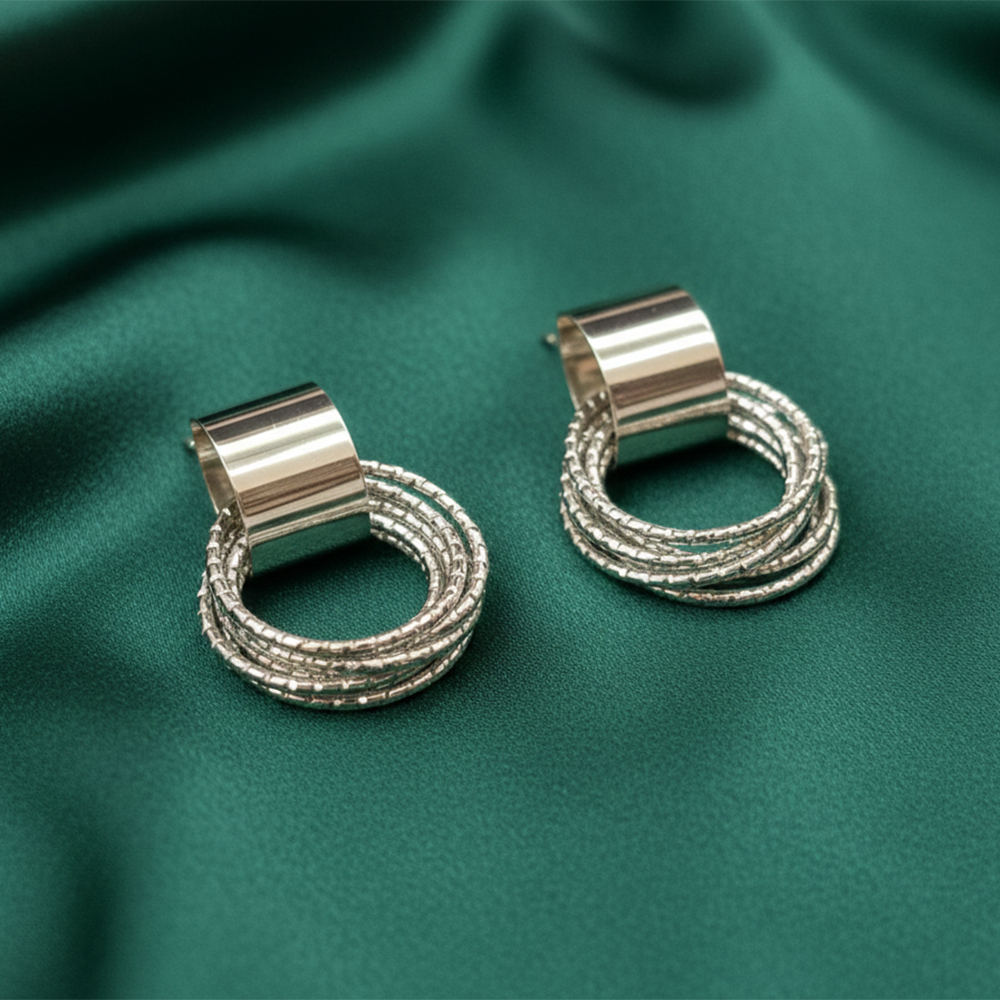 The99Jewel Stylish Silver Plated Earrings