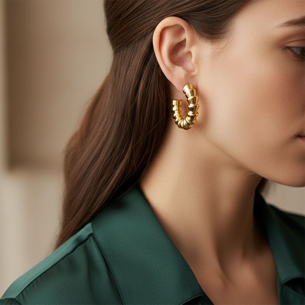 The99Jewel Stylish Gold Plated Earrings