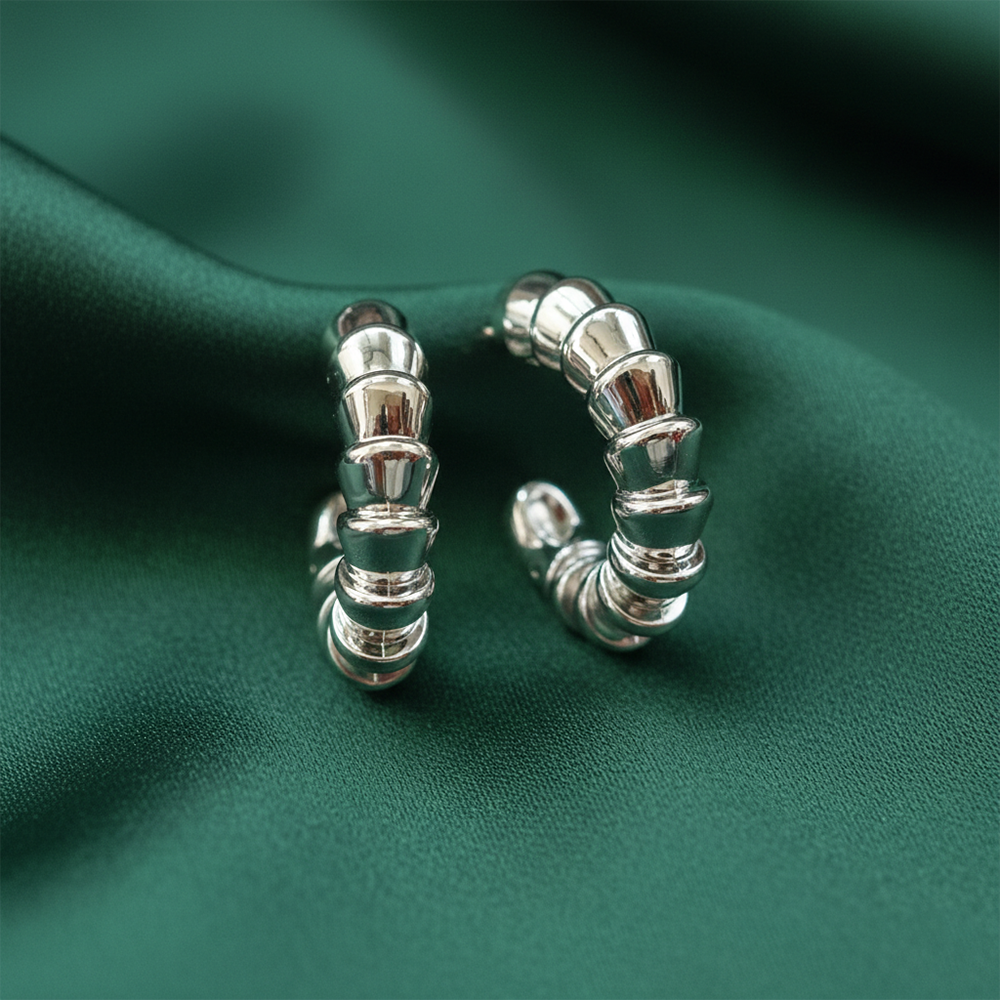 The99Jewel Stylish Silver Plated Earrings