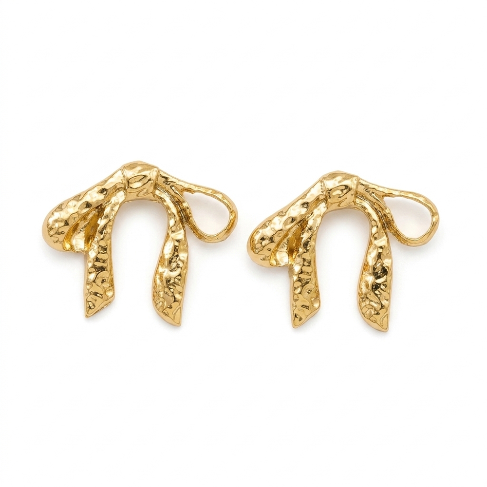 The99Jewel Elegant Anti Tarnish Bow Design Earrings for Women