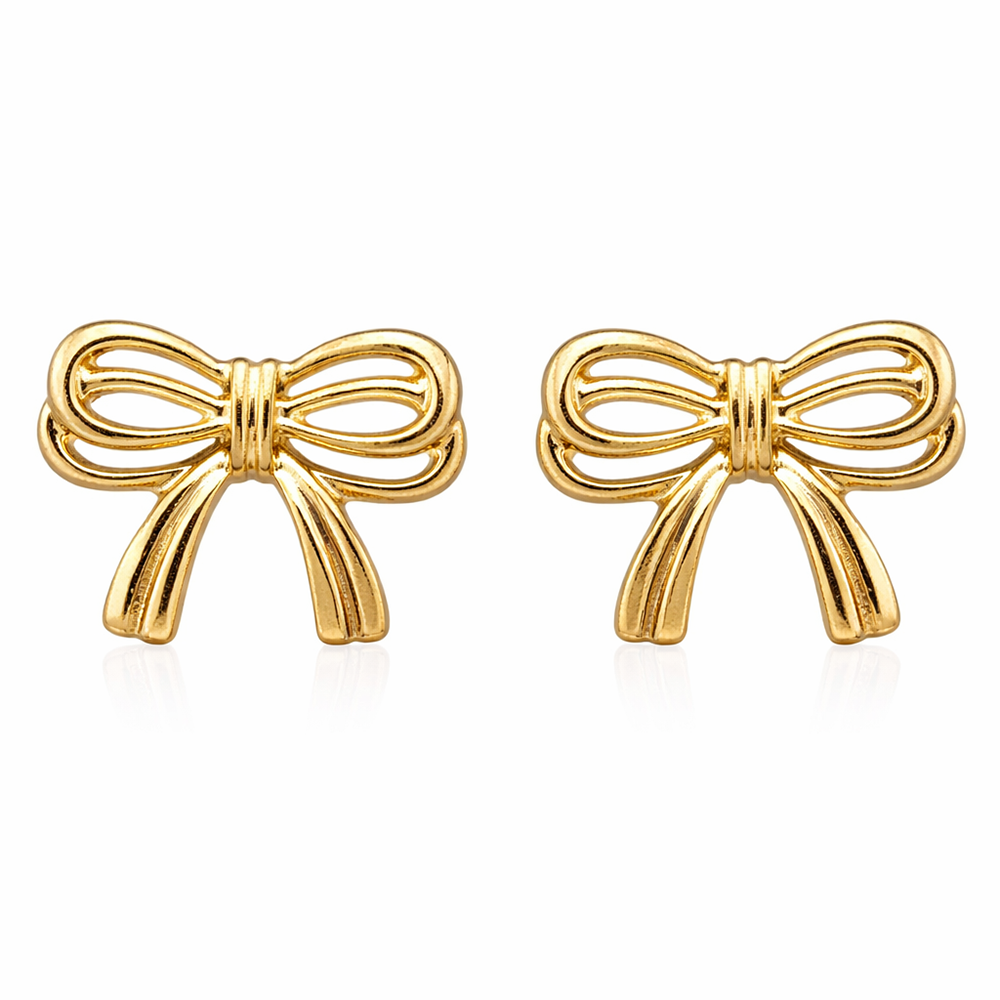 The99Jewel Premium Anti Tarnish Bow Stud Earrings for Women