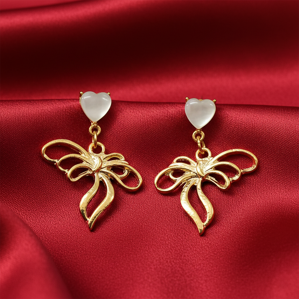 The99Jewel Aesthetic Bow Shape Anti-Tarnish Earrings