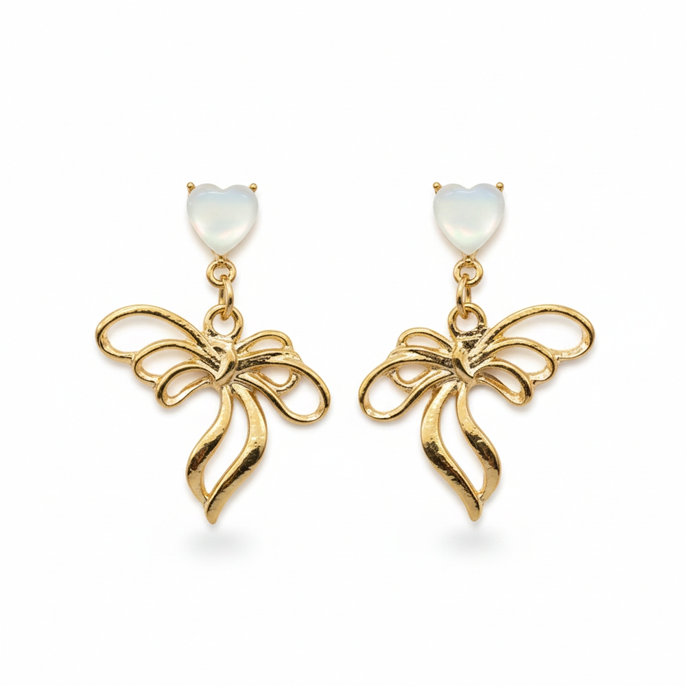 The99Jewel Aesthetic Bow Shape Anti-Tarnish Earrings