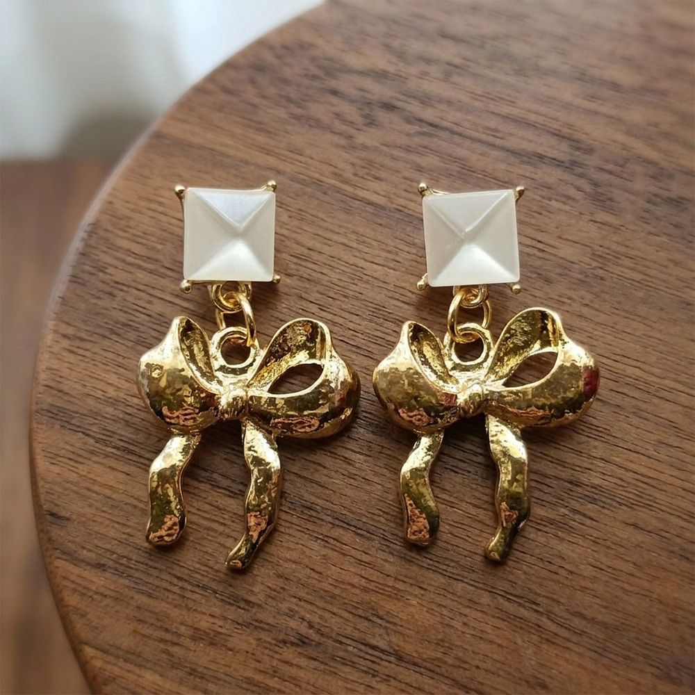 The99Jewel Unique Bow Knot Anti Tarnish Earrings