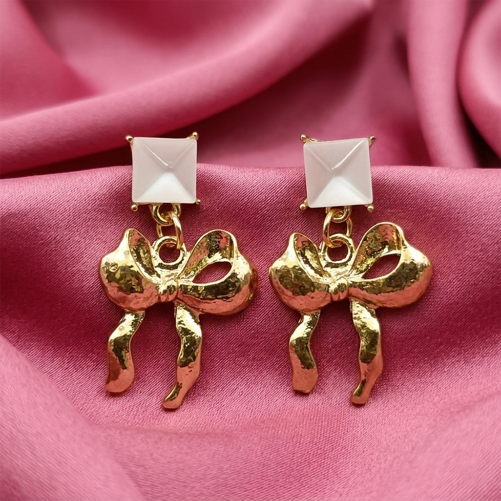 The99Jewel Unique Bow Knot Anti Tarnish Earrings