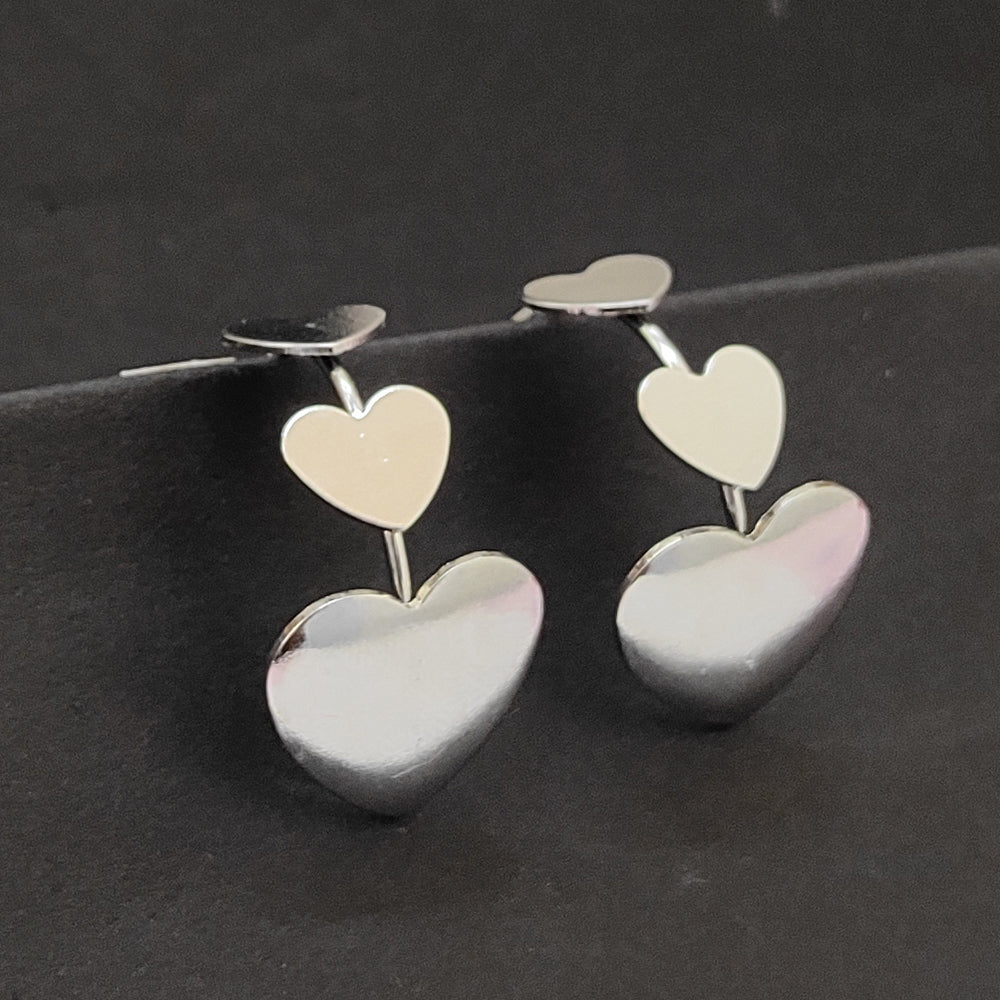 The99Jewel Heart Shape Hoop Earrings