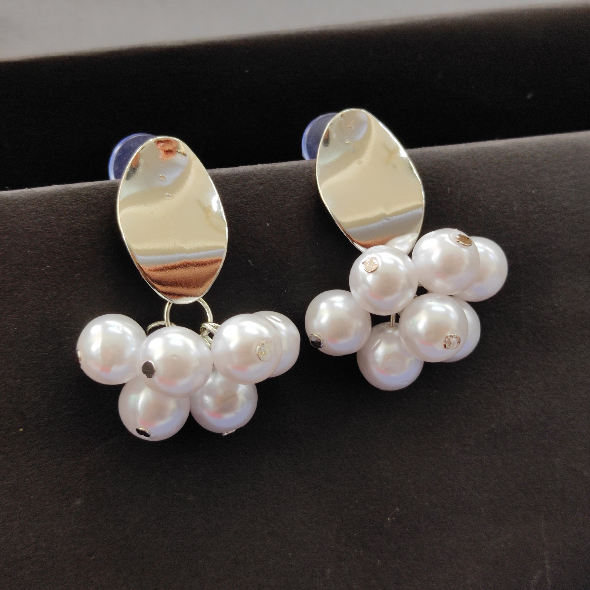 The99Jewel Silver Plated Stylish Earrings With Pearl Drop