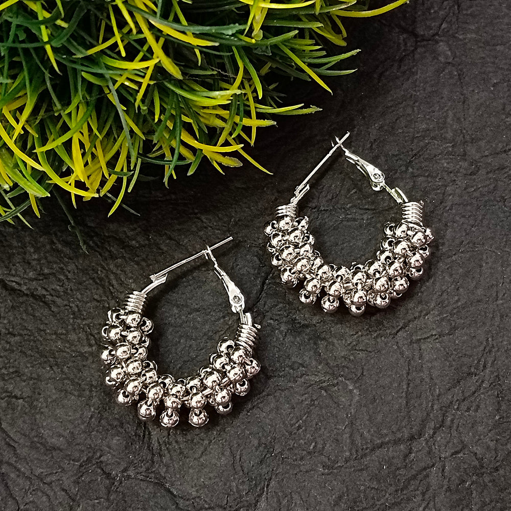 The99Jewel Silver Plated Small HoopEarrings