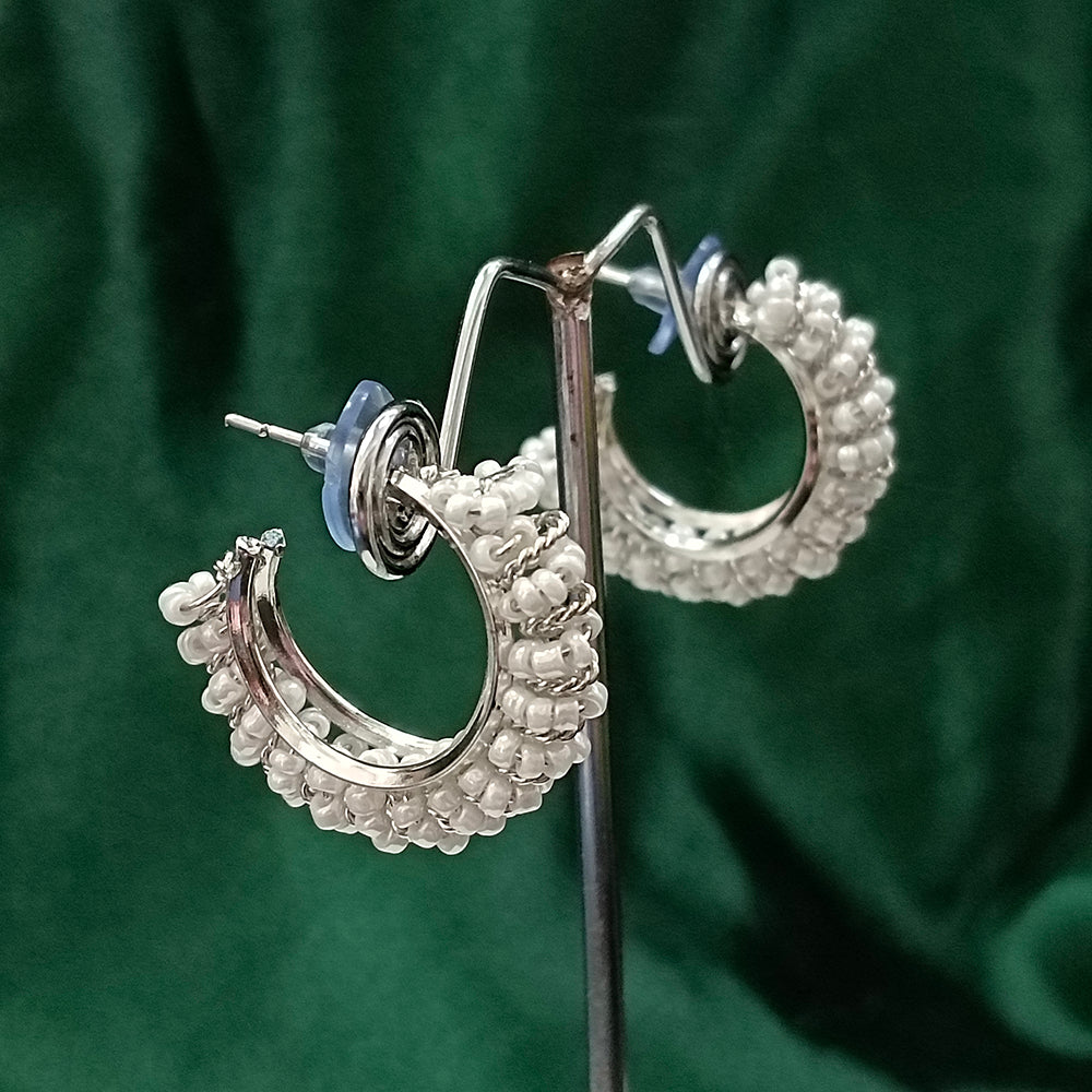 The99Jewel WhiteSmall HoopEarrings