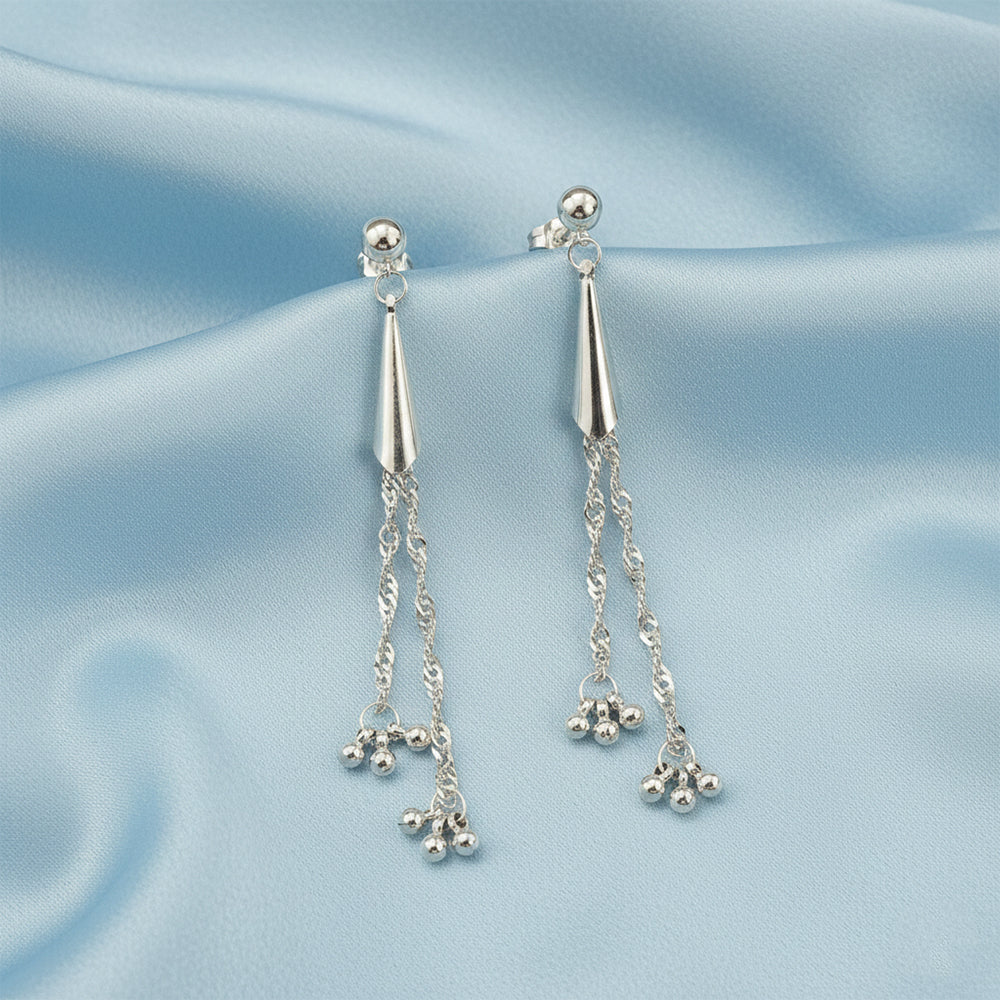 The99Jewel Silver Plated Stylish Dangler Earrings