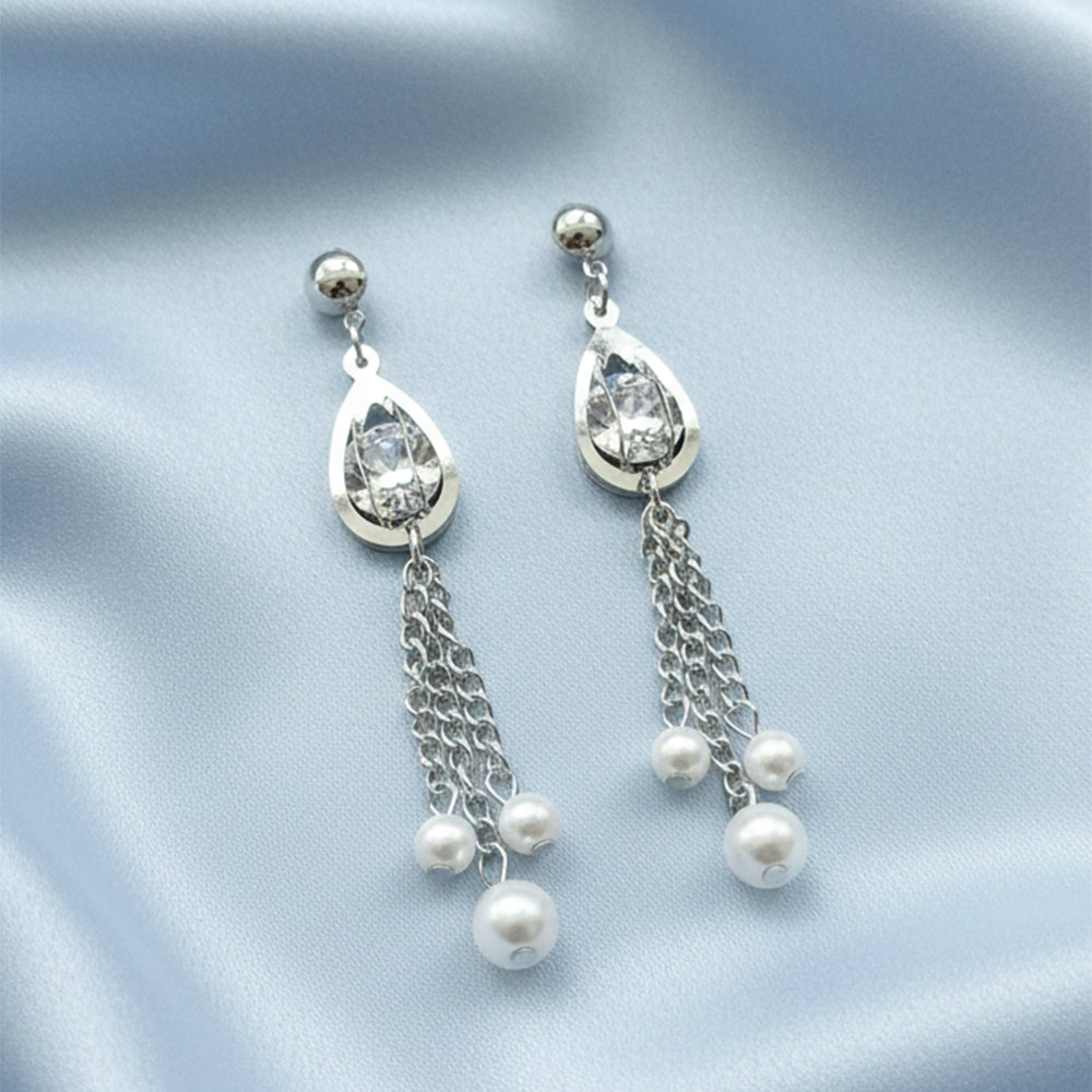 The99Jewel Silver Plated Stylish Dangler Earrings