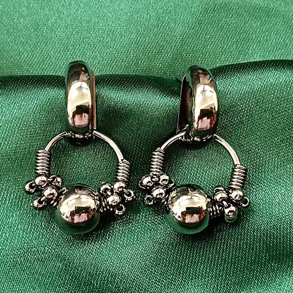 The99Jewel Black Plated Stylish Earrings