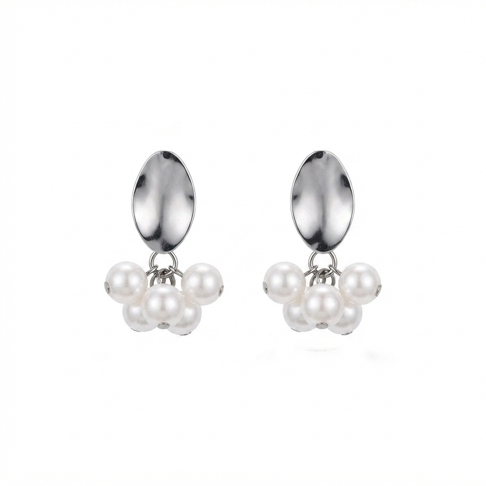 The99Jewel Silver Plated  Pearl Drop Earrings for Women