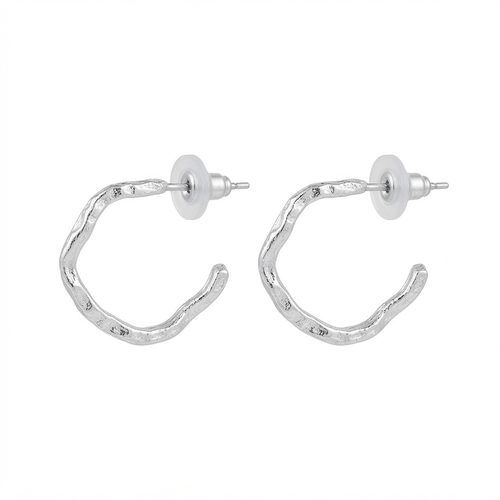 The99Jewel Trendy Silver Geometric Hoop Earrings for Women