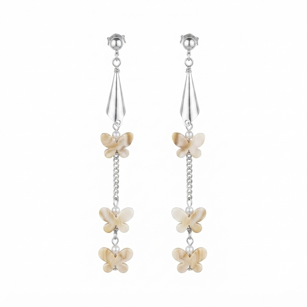 The99Jewel Bohemian Shell & Pearl Drop Dangler Earrings for Women