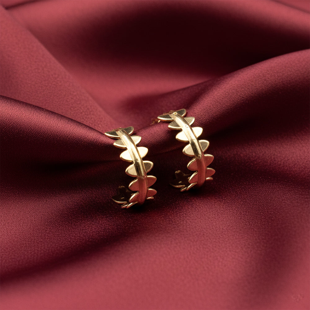 The99Jewel Gold Plated Stylish Small Hoop Earrings